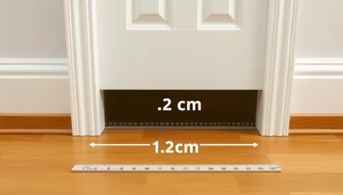 Jaka szczelina pod drzwiami przy rekuperacji