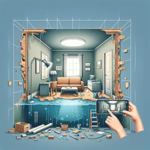 Naprawa zalanych pomieszczeń