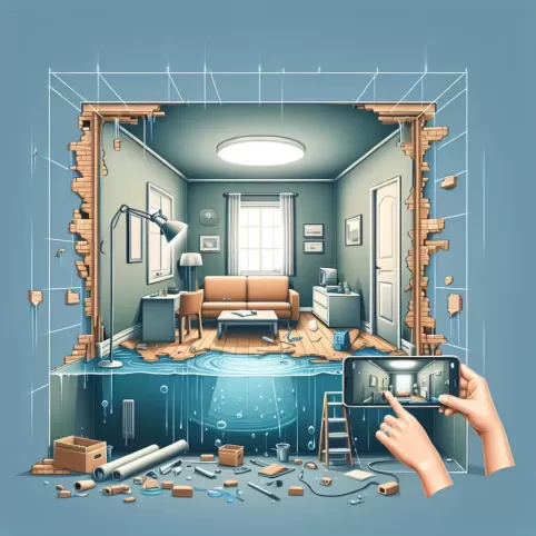 Naprawa zalanych pomieszczeń